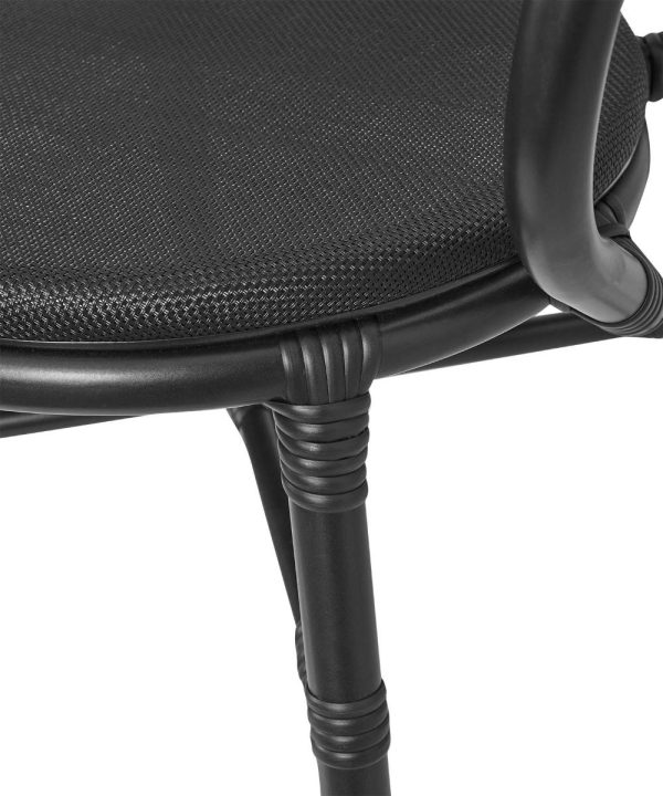 Lyon Black Arm Chair - Image 3