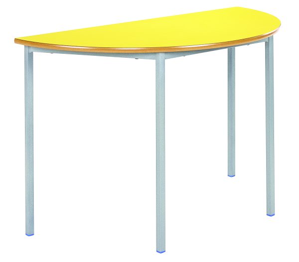 FULLY WELDED SEMI CIRCULAR STACKING CLASSROOM TABLES