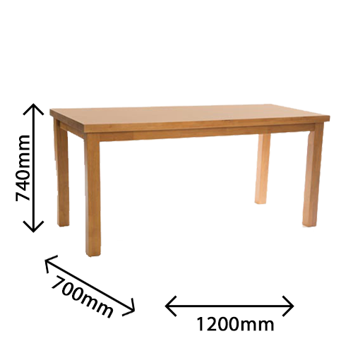 Chunky Rectangular Dining Table - Image 3
